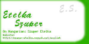 etelka szuper business card